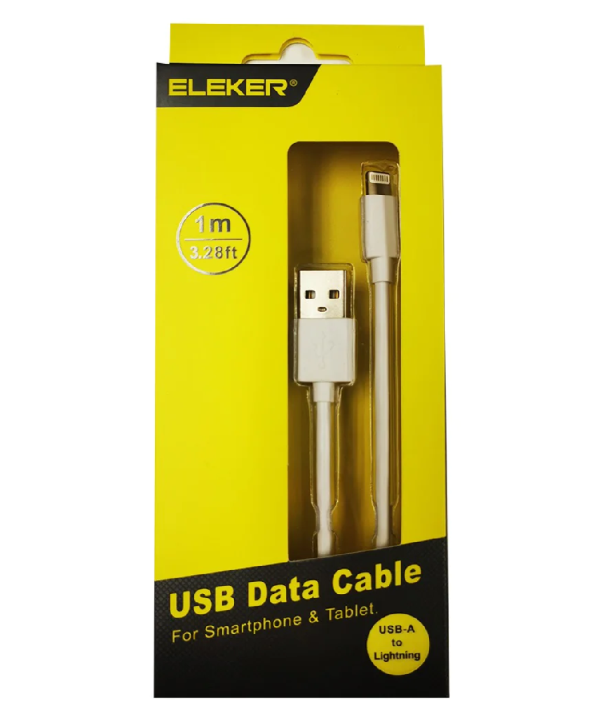 Lightning USB cable 1m eleker Lightning USB cable 1m eleker