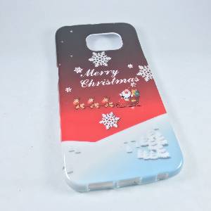 Cases Galaxy S6 Edge Merry Christmas Series Hard PC Case for Samsung Pattern A 